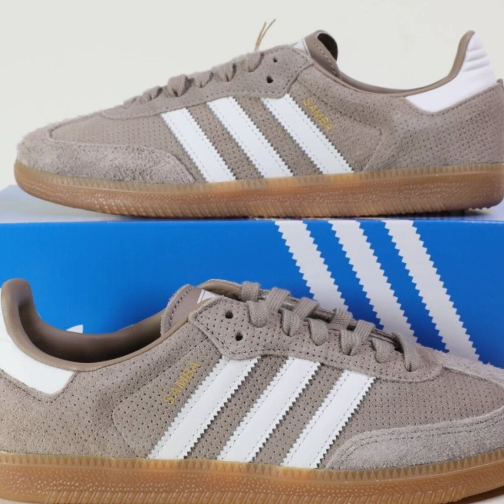 adidas Gray and White Sneakers